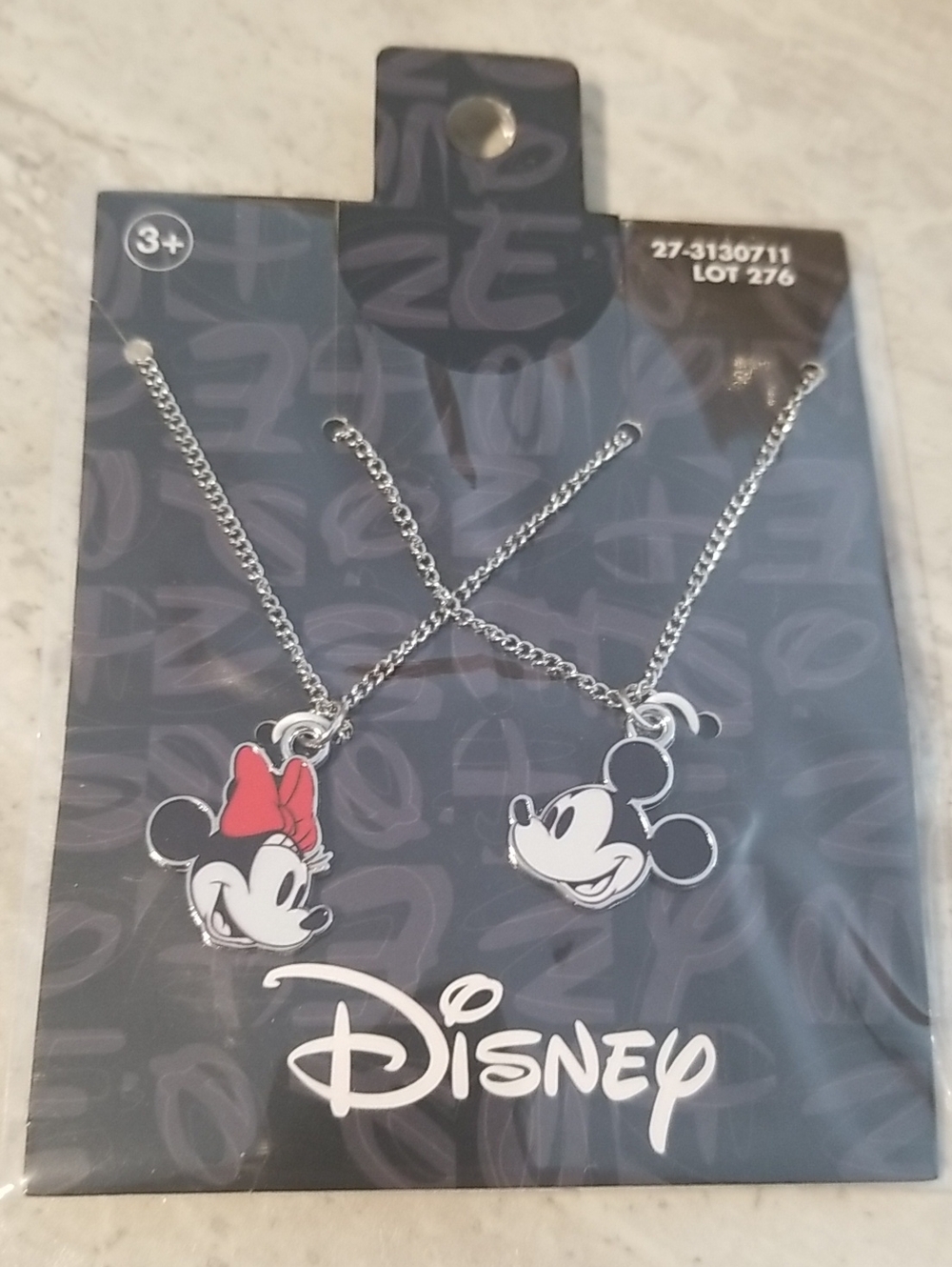 Disney Minnie & Mickey Necklaces